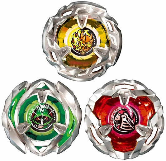 [Loose][No Packing Box][With QR Code] Takara Tomy Beyblade X BX-08 3 on 3 Deck Set