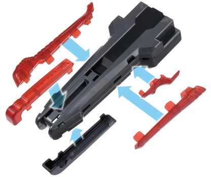 Takara Tomy Beyblade X BX-41 Rubber Custom Grip (Gunmetal Version)