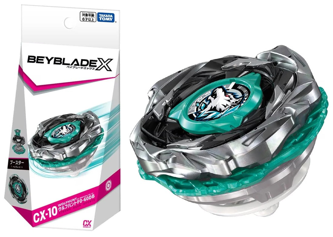 Takara Tomy Beyblade X CX-10 Booster WolfHunt F0-60DB