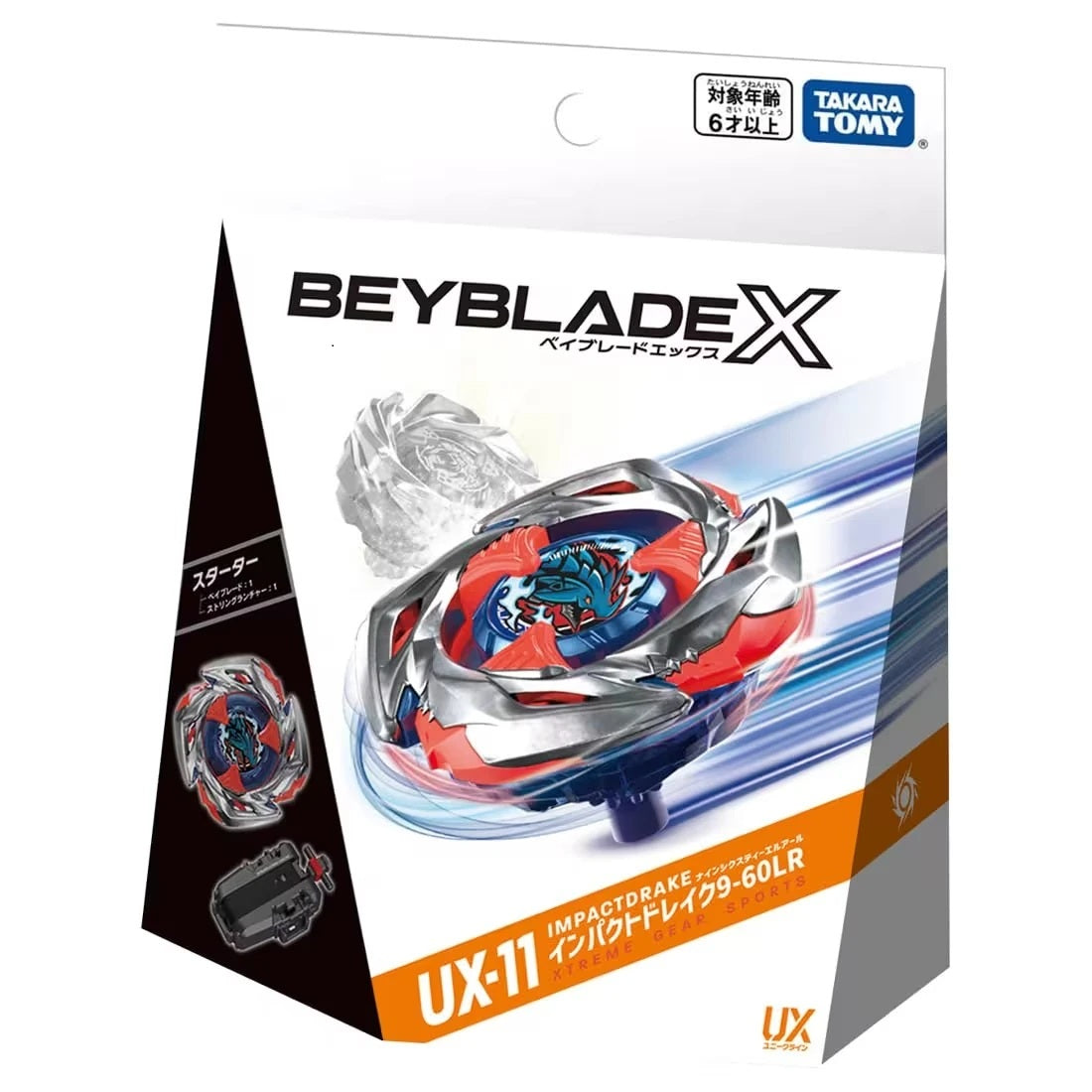 Takara Tomy Beyblade X UX-11 Starter Impact Drake 9-60LR