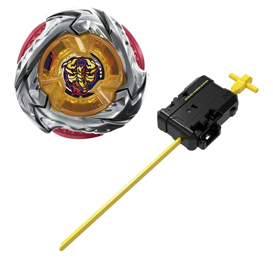 [Loose][No Packing Box][With QR Code] Takara Tomy Beyblade X UX-14 Starter ScorpioSpear 0-70Z