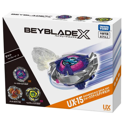Takara Tomy Beyblade X UX-15 SharkScale Deck Set
