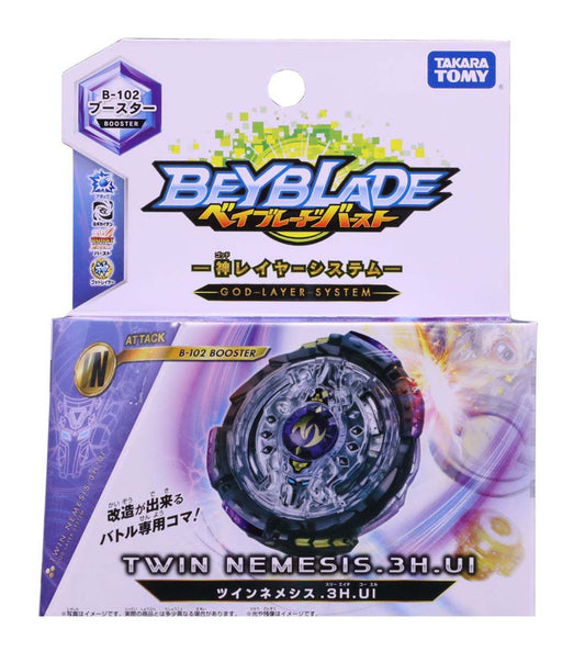 Takara Tomy Beyblade BURST B-102 Booster Twin Nemesis.3H.UI (SEA Version)