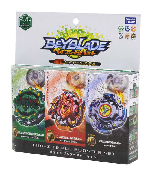 Takara Tomy Beyblade BURST B-121 Cho-Z Triple Booster Set