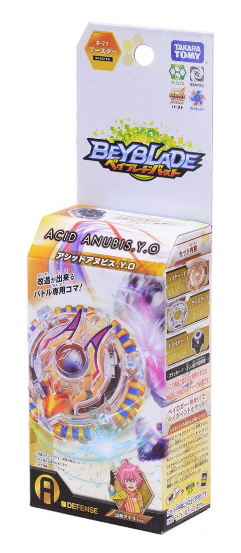 Takara Tomy Beyblade BURST B-71 Booster Acid Anubis.Y.O