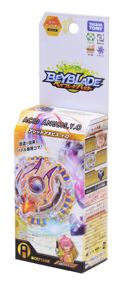 Takara Tomy Beyblade BURST B-71 Booster Acid Anubis.Y.O