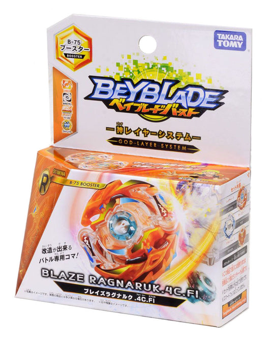 Takara Tomy Beyblade BURST B-75 Booster Blaze Ragnaruk.4C.Fl (SEA Version)