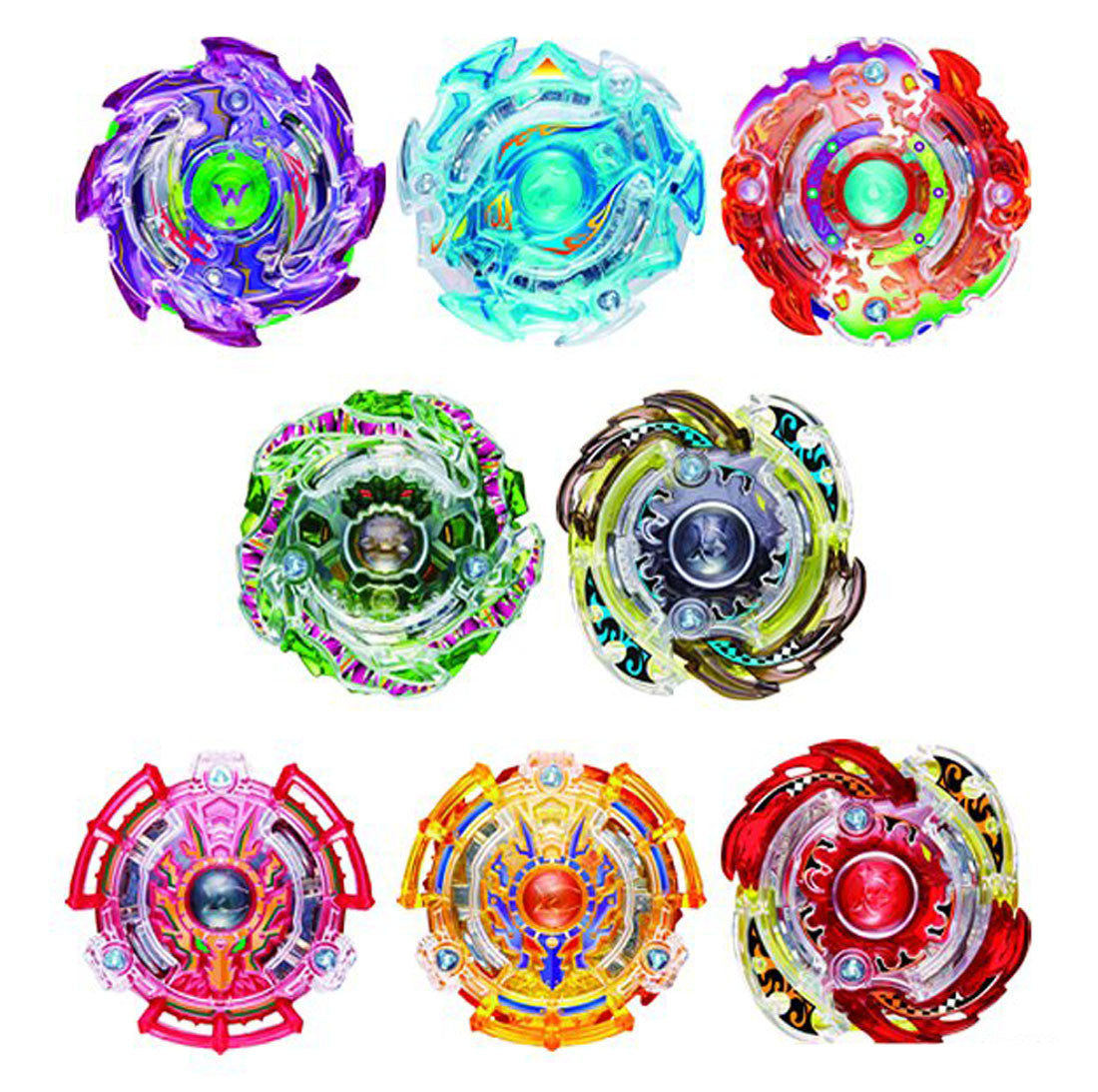 Takara Tomy Beyblade BURST B-80 Random Booster Vol.6 Full Set (Pack of 8 models)