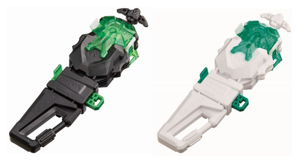Wholesale Takara Tomy Beyblade BURST Dynamite Battle WBBA Limited BBG-41 (B-00) Custom Launcher Set Cyber Edition (Set of 2 Launchers with Grips)