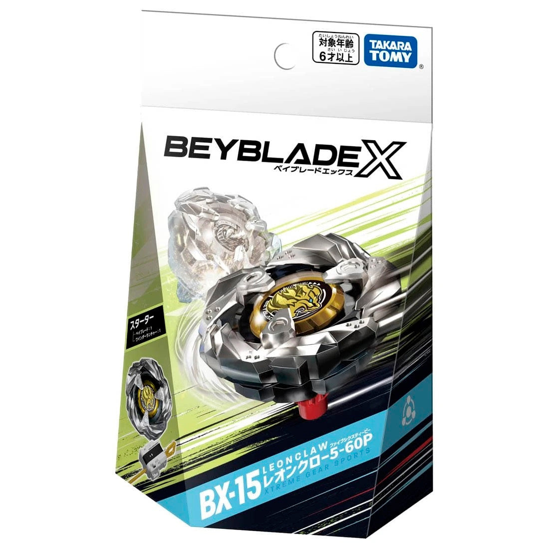 Wholesale Takara Tomy Beyblade X BX-15 Starter Leon Claw 5-60P