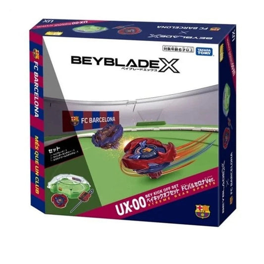 [For EMS & Airmail ONLY] Takara Tomy Beyblade X Limited Edition BXG-19 (UX-00) Bey Kick Off Set FC Barcelona Version
