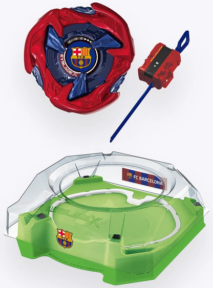 [For EMS ONLY] Wholesale Takara Tomy Beyblade X Limited Edition BXG-19 (UX-00) Bey Kick Off Set FC Barcelona Version