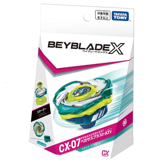 Takara Tomy Beyblade X CX-07 Starter PegasusBlast ATr (with String Launcher)