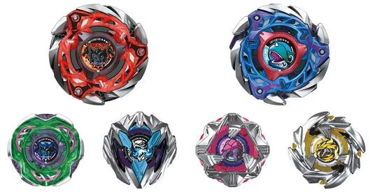[Loose][No Packing Box][With QR Code][Not fo USA] Wholesale Takara Tomy Beyblade X CX-08 Random Booster Vol. 7 Full Set (Set of 6 Models)
