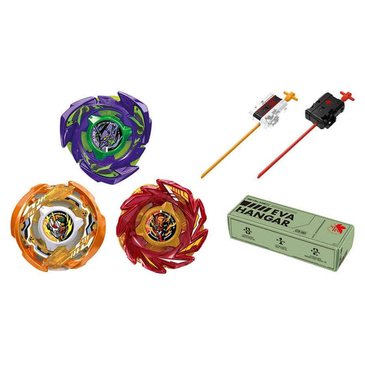 [Pre-Order of AUG | Expected Arrival – SEPT 1] [Fedex ONLY] [Loose][No Packing Box][With QR Code] Wholesale Takara Tomy Beyblade X Limited Edition CX-00 Evangelion Deck Set